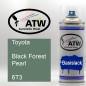 Preview: Toyota, Black Forest Pearl, 6T3: 400ml Sprühdose, von ATW Autoteile West.